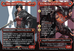 Clive, Ifrit's Dominant // Ifrit, Warden of Inferno (0385) - Foil - Borderless